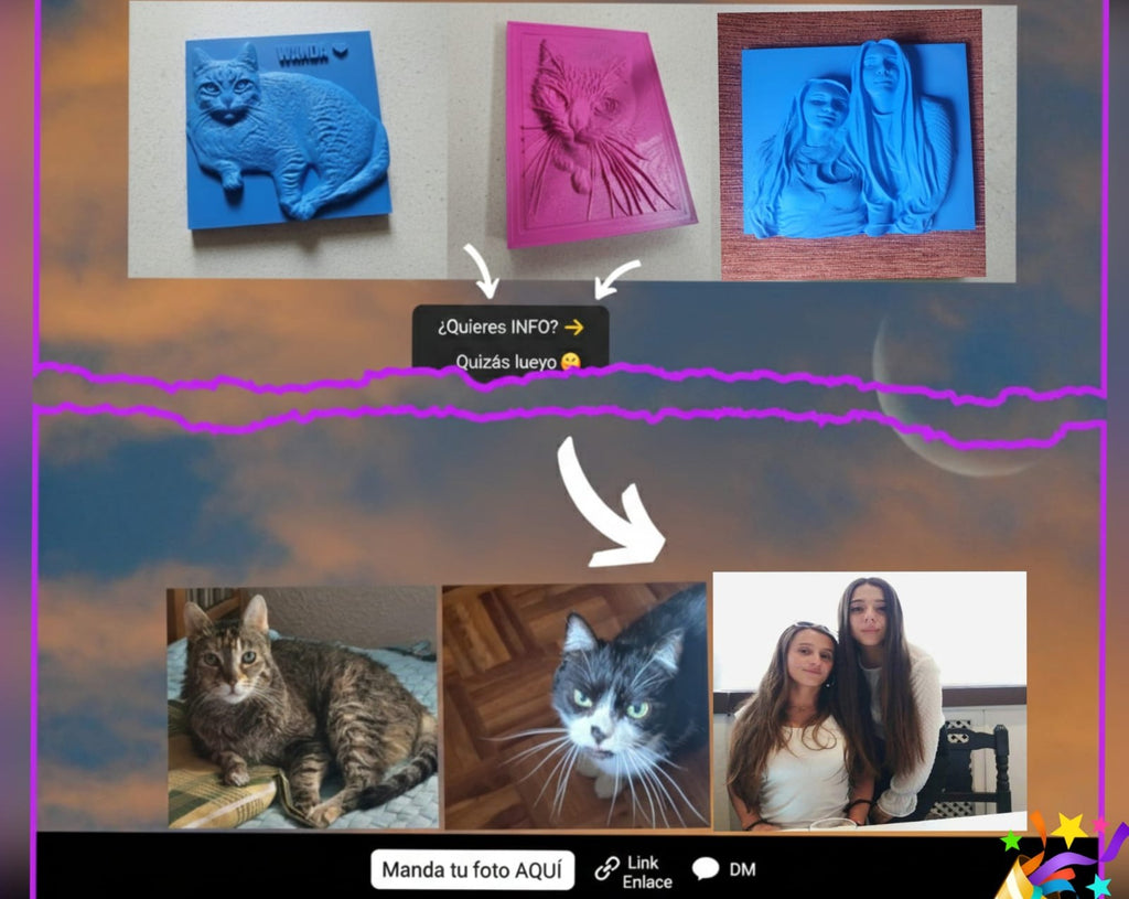 🖼️Regalo personalizado – Foto a cuadro 3D en relieve🎁