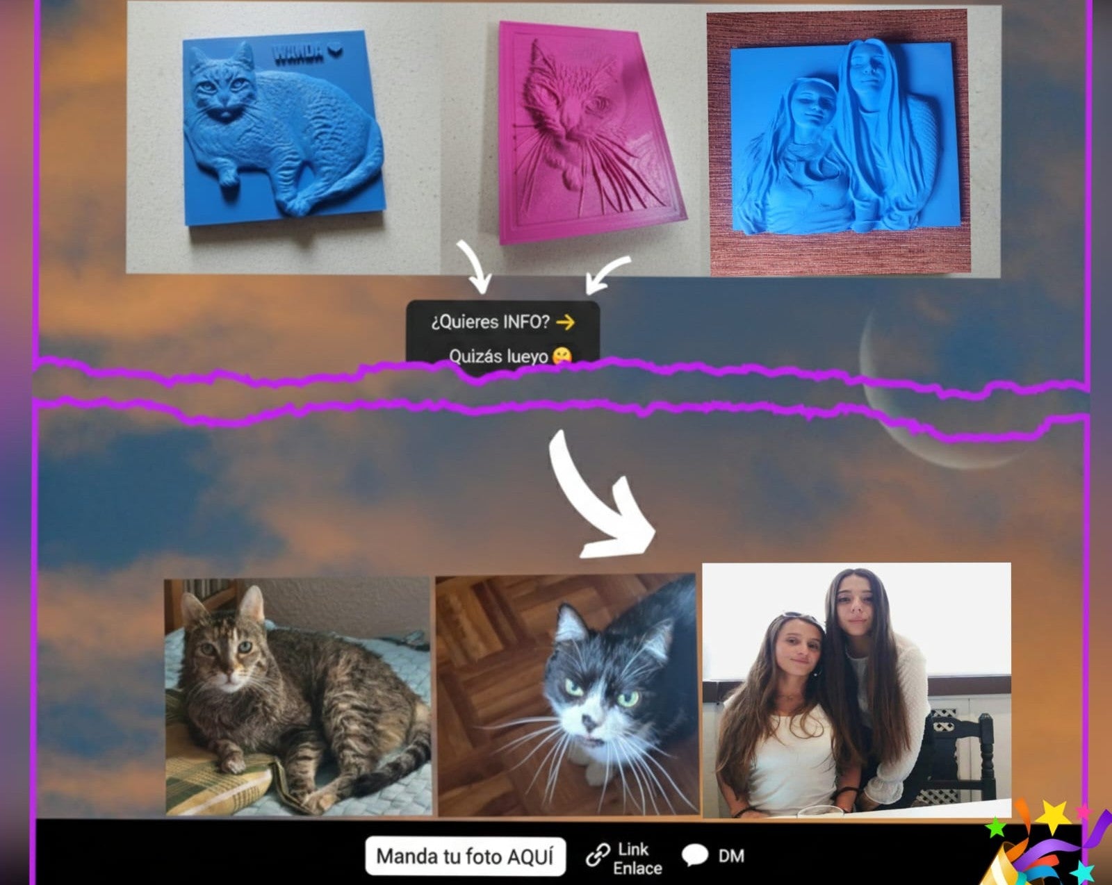 🖼️Regalo personalizado – Foto a cuadro 3D en relieve🎁