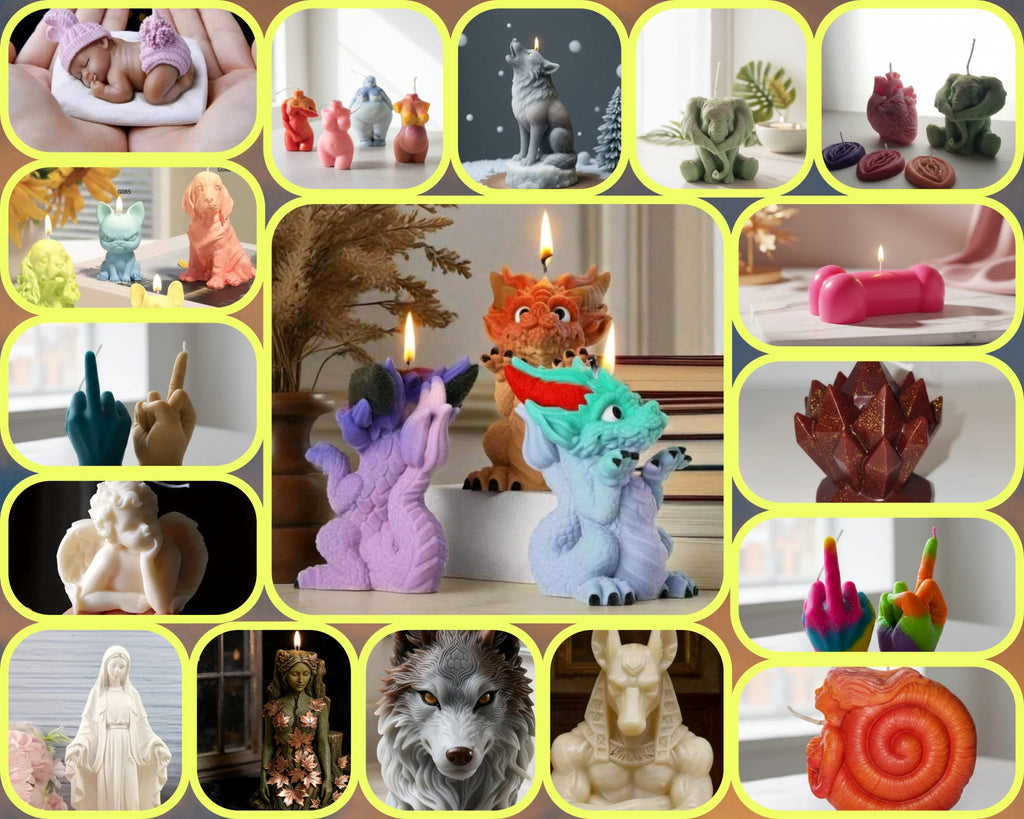 🕯️Velas Ecológicas: Diseños + Olores y tientes TOP🕯️